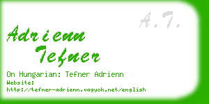 adrienn tefner business card